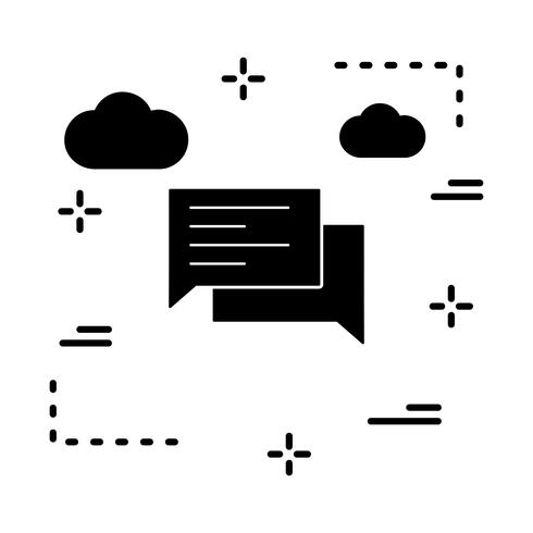 Vektor-Chat-Symbol vektor