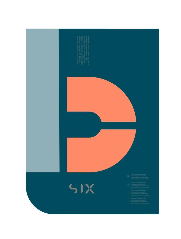 Alphabet Brief Flyer Broschüre Poster Broschüre Cover Design vektor