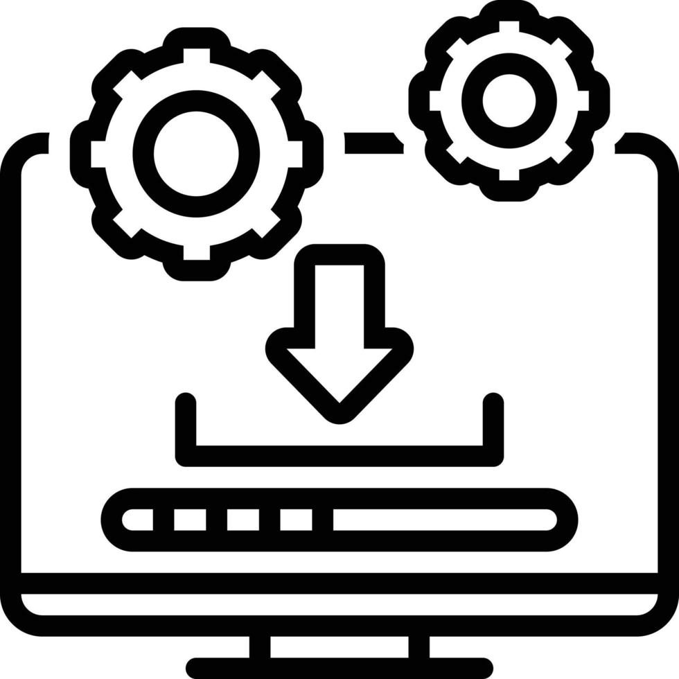 radikon för systemuppdatering vektor