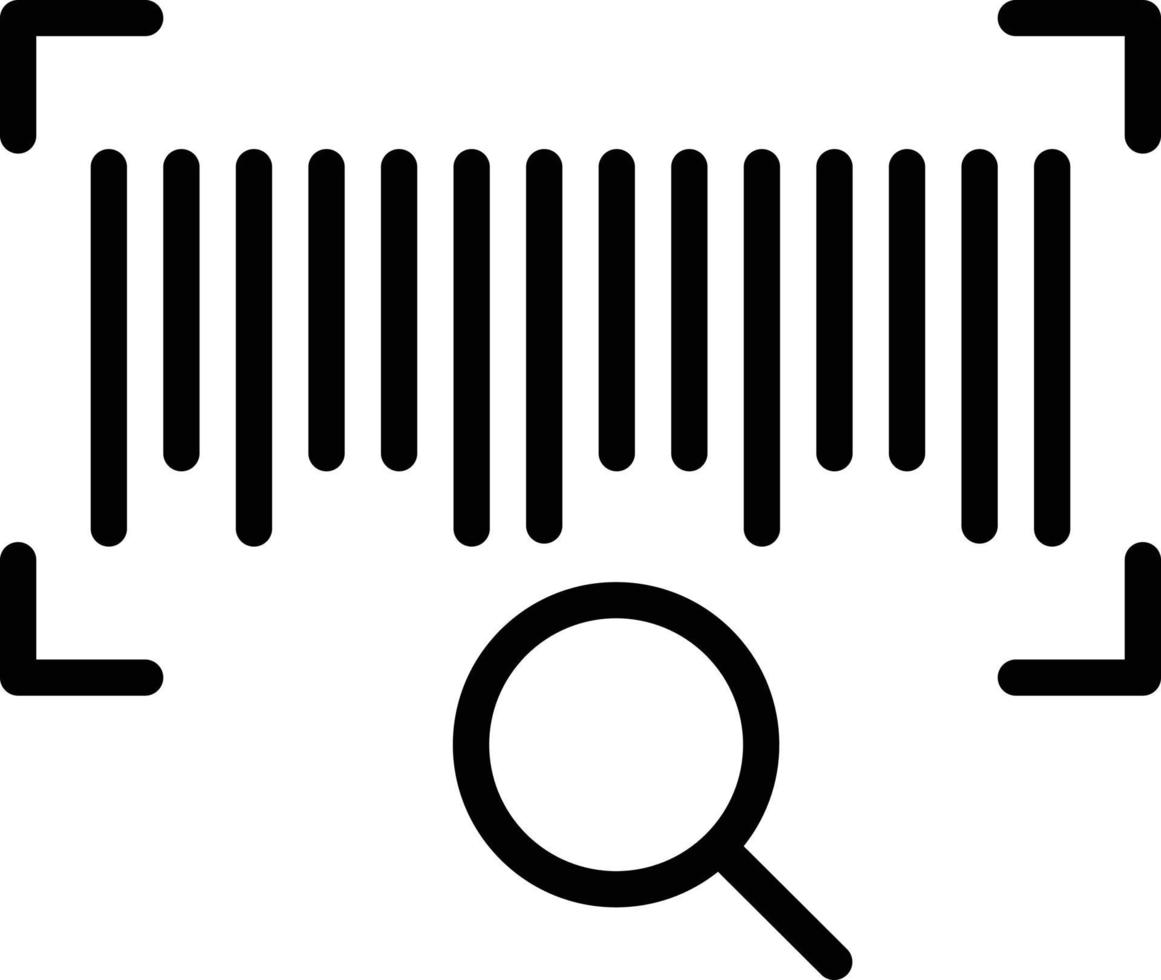 Liniensymbol für Tracking-Code vektor