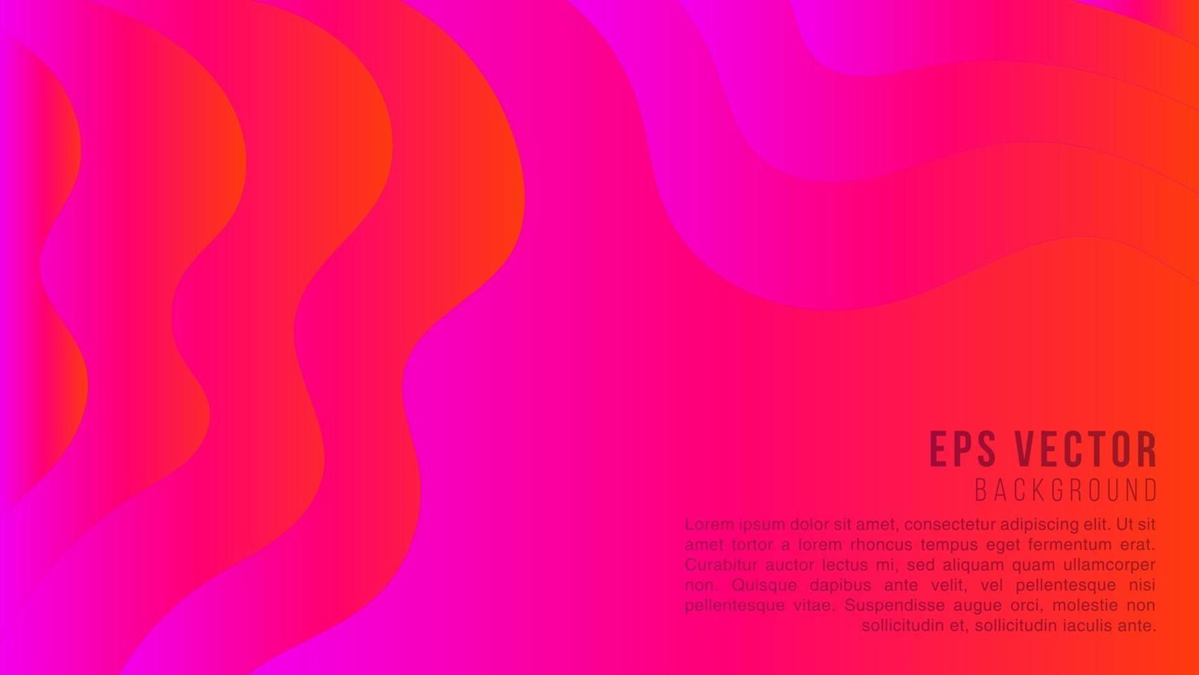 röd papercut abstrakt form text bakgrund med lutning ljus vektor