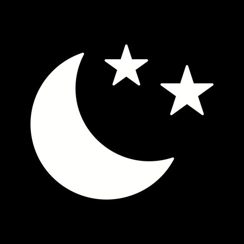 Vektor Sterne und Mond-Symbol