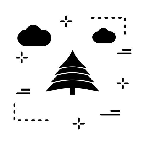 vektor träd ikon