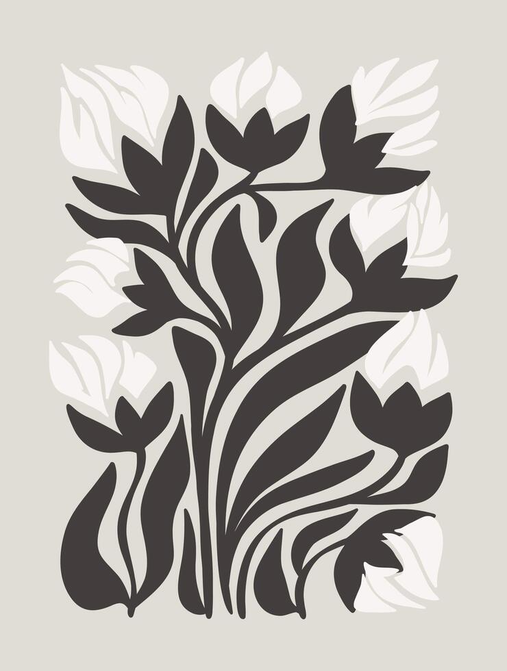 Vektor abstrakt groovig y2k Blume Poster im modisch retro psychedelisch 2000er Stil. ästhetisch Hippie.