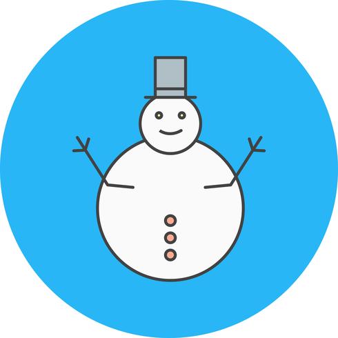 Vektor Schneemann Symbol