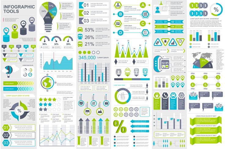 Infografiska element data visualisering vektor design mall