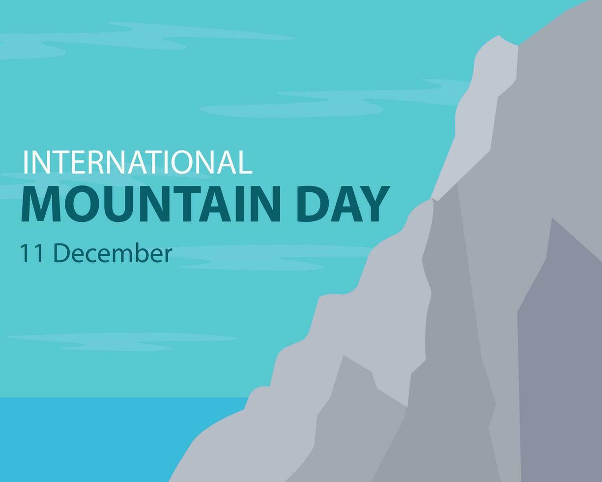 Illustration Vektor Grafik von Aussicht von das Blau Himmel von das oben von das Berg, perfekt zum International Tag, International Berg Tag, zelebrieren, Gruß Karte, usw.