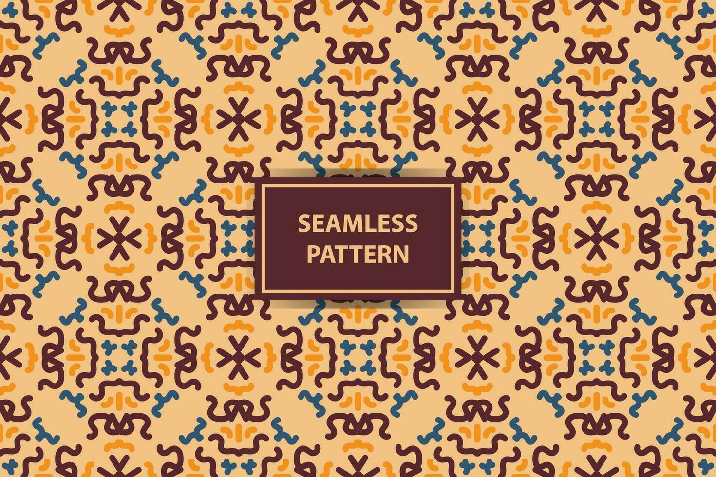 dekorativ sömlös mönster ornament i traditionell arabiska, marockanska, turkiska stil. årgång abstrakt blommig bakgrund textur. modern minimal etiketter. premie design vektor