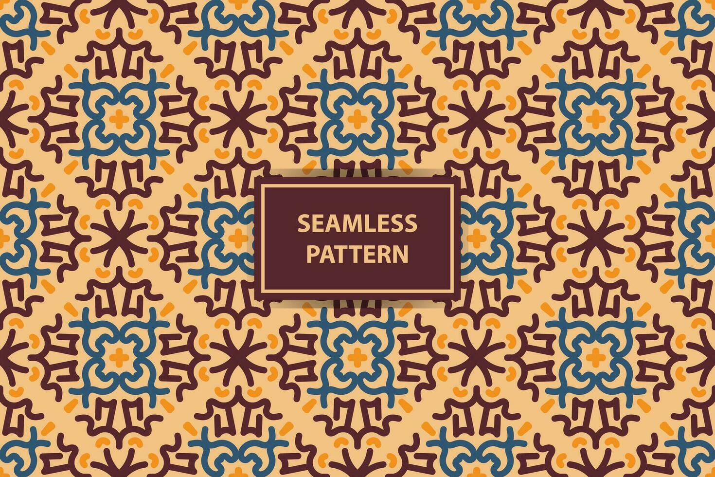 dekorativ sömlös mönster ornament i traditionell arabiska, marockanska, turkiska stil. årgång abstrakt blommig bakgrund textur. modern minimal etiketter. premie design vektor