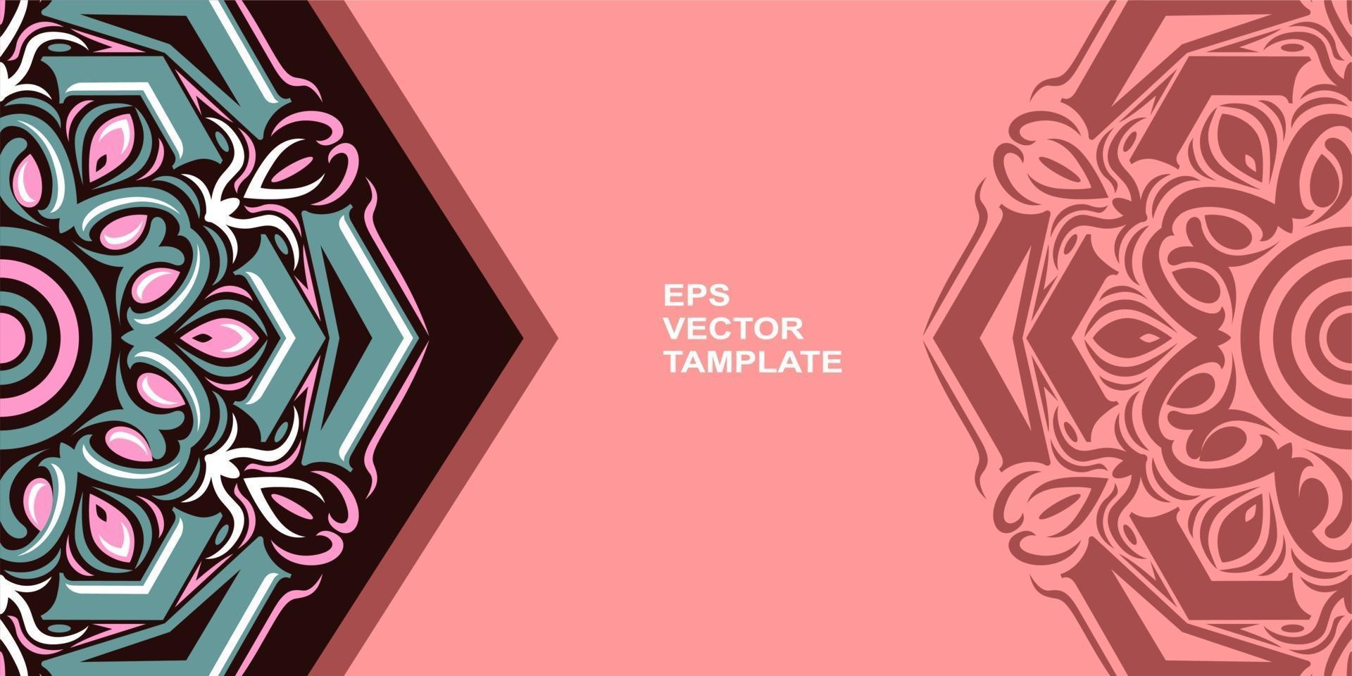 Vektor-Mandala-Design, für Ihre verschiedenen Arten von Werbebedürfnissen vektor