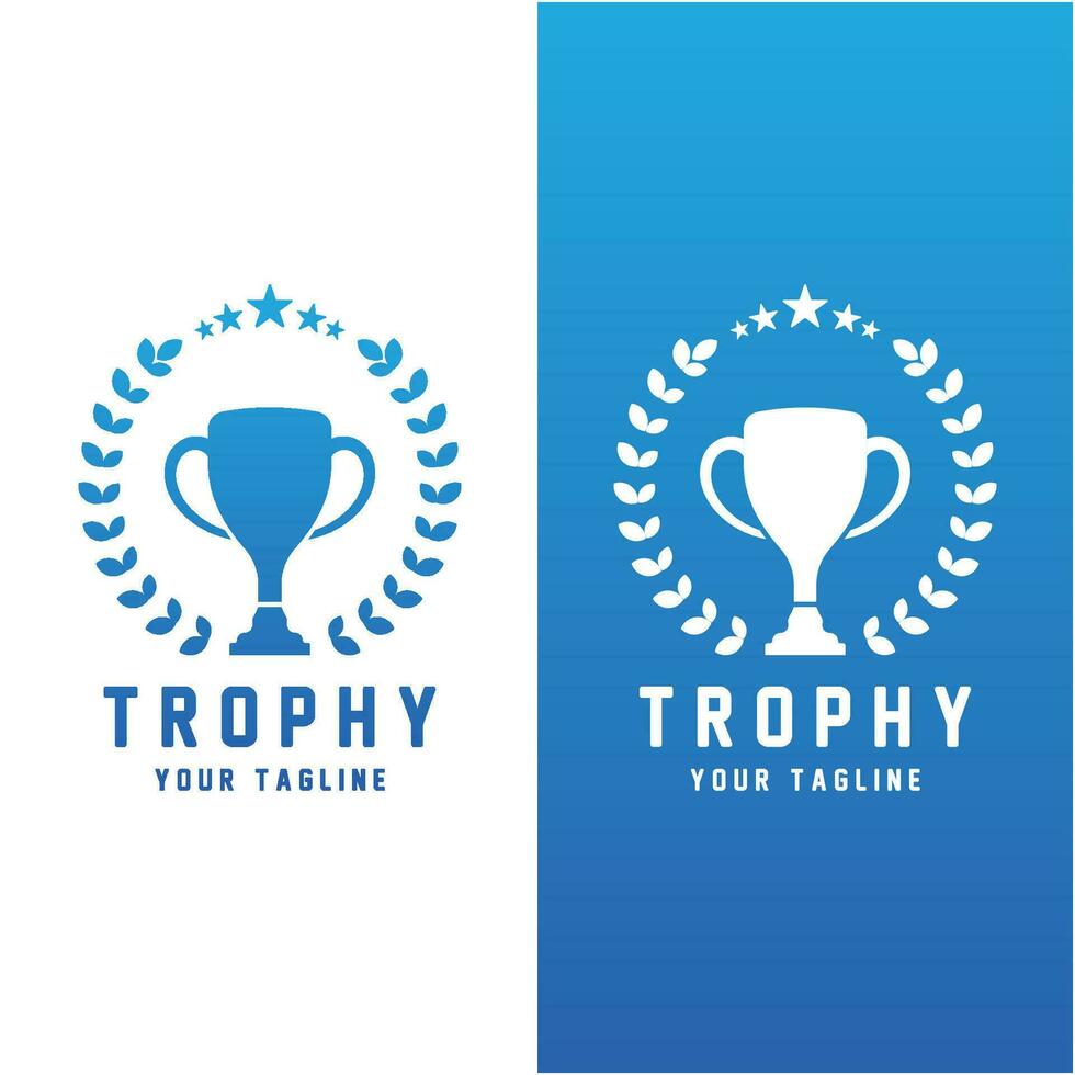 trofén logotyp design, tilldela vinnare mästerskap trofén vektor, Framgång varumärke vektor