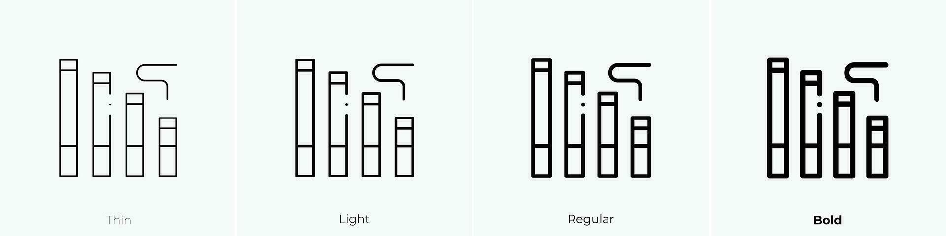 die Ermäßigung Symbol. dünn, Licht, regulär und Fett gedruckt Stil Design isoliert auf Weiß Hintergrund vektor