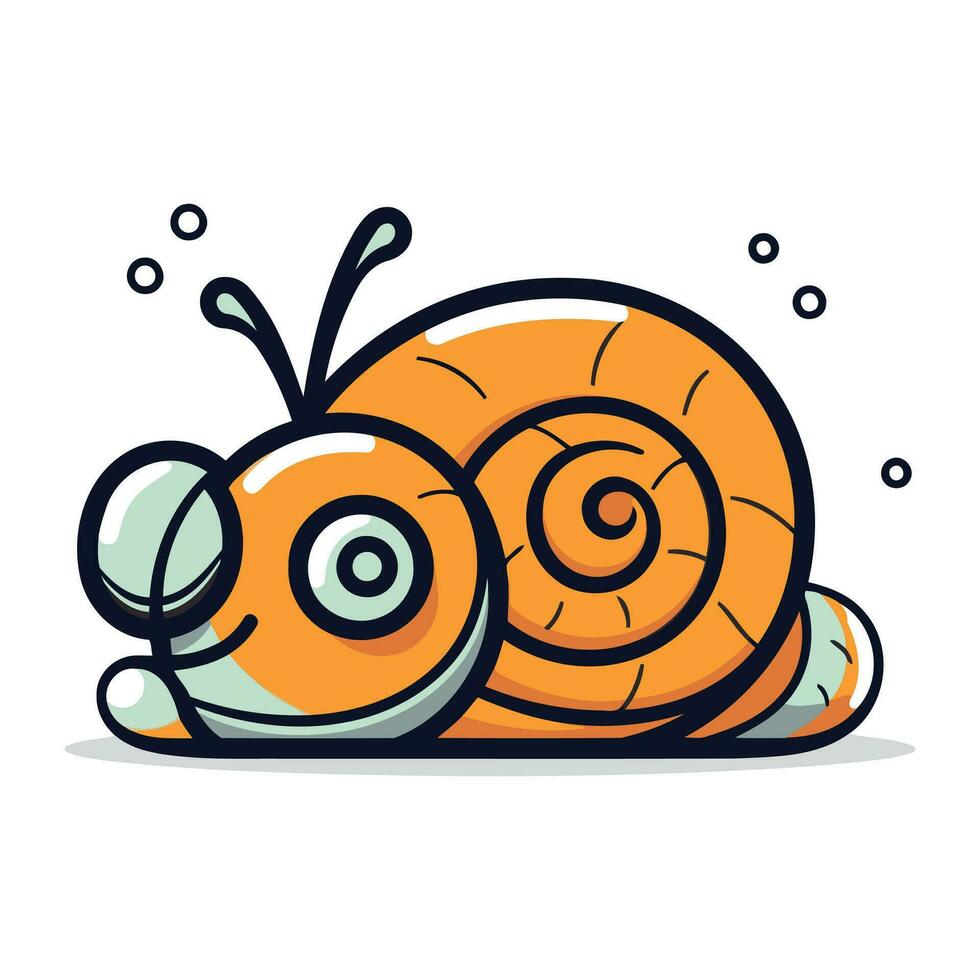 Schnecke Symbol. Karikatur Illustration von Schnecke Vektor Symbol zum Netz Design