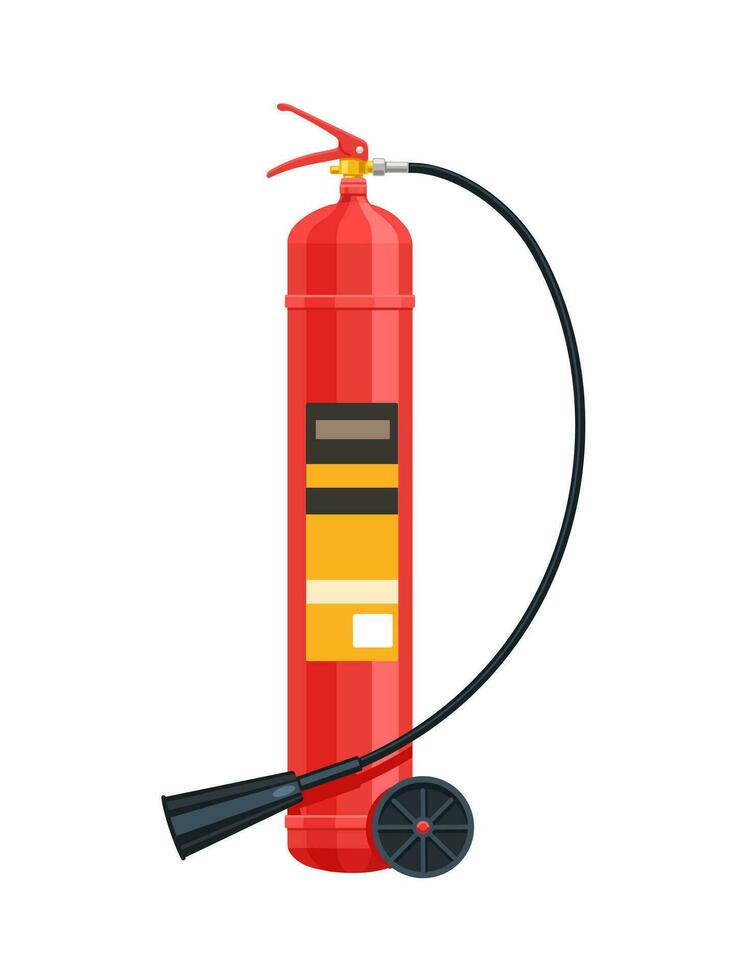 Kohlenstoff Dioxid Feuer Feuerlöscher. eben Vektor Illustration isoliert auf Weiß Hintergrund. Symbol.