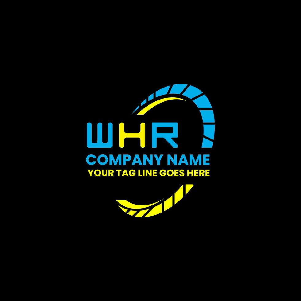 whr brev logotyp vektor design, whr enkel och modern logotyp. whr lyxig alfabet design