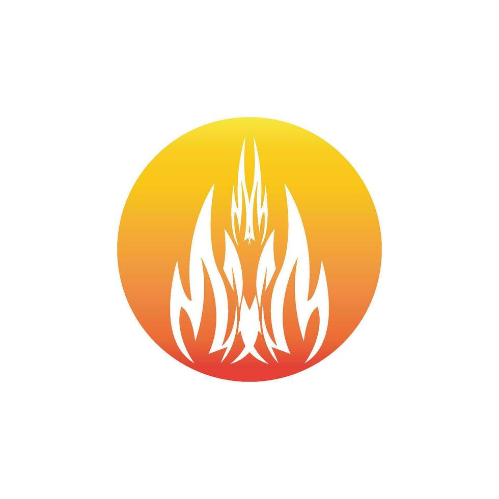 Feuer Flamme Logo Vektor Vorlage Illustration