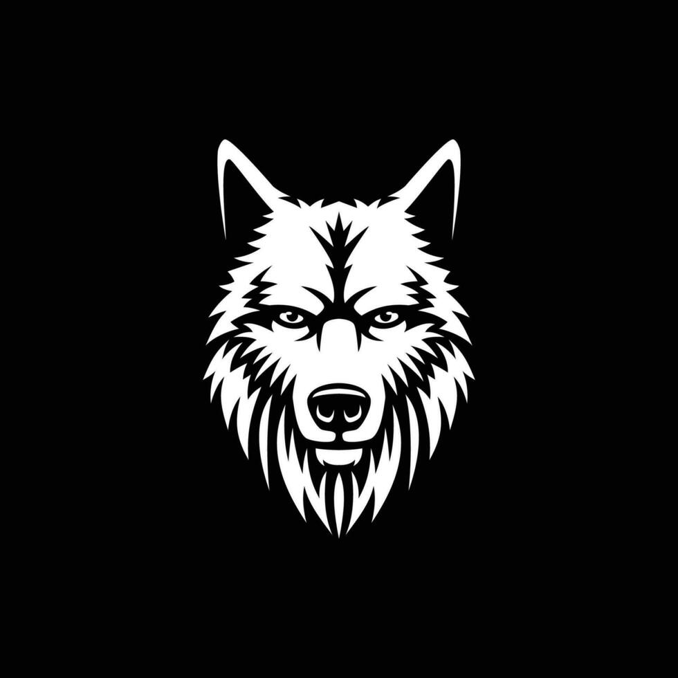 wolf logotyp vektor ikon illustration