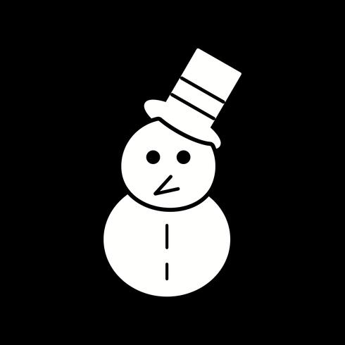 Vektor Schneemann Symbol