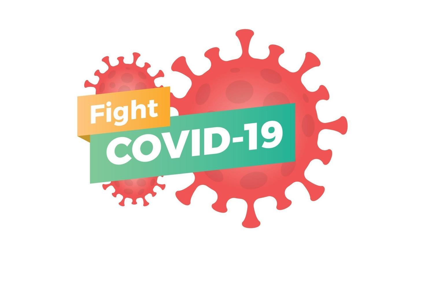 Stoppen Sie das Corona-Virus Covid-19 vektor