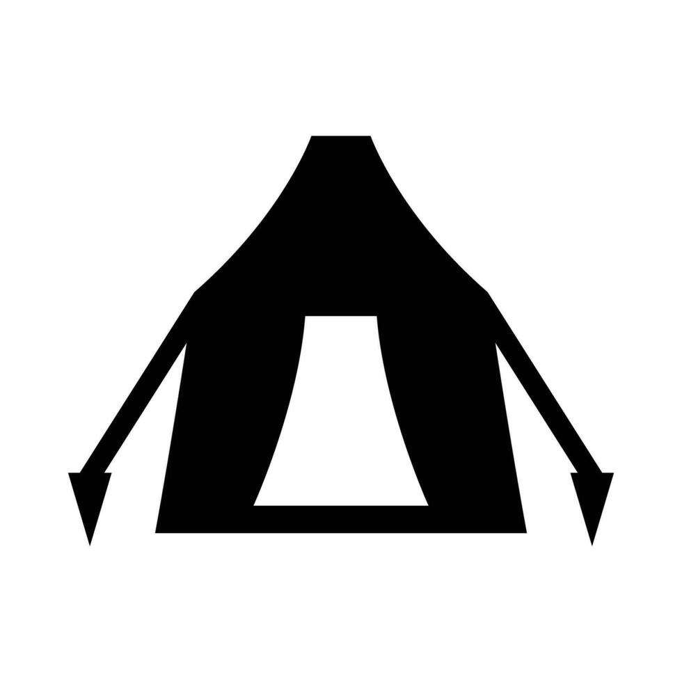 tält vektor glyf ikon för personlig och kommersiell använda sig av.