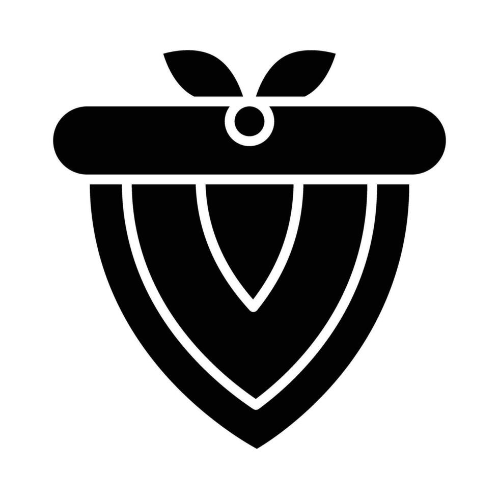 Bandana Vektor Glyphe Symbol zum persönlich und kommerziell verwenden.