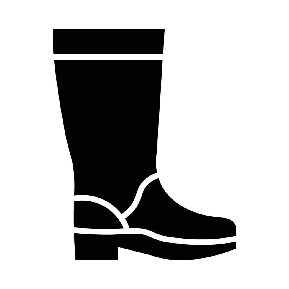 Stiefel Vektor Glyphe Symbol zum persönlich und kommerziell verwenden.