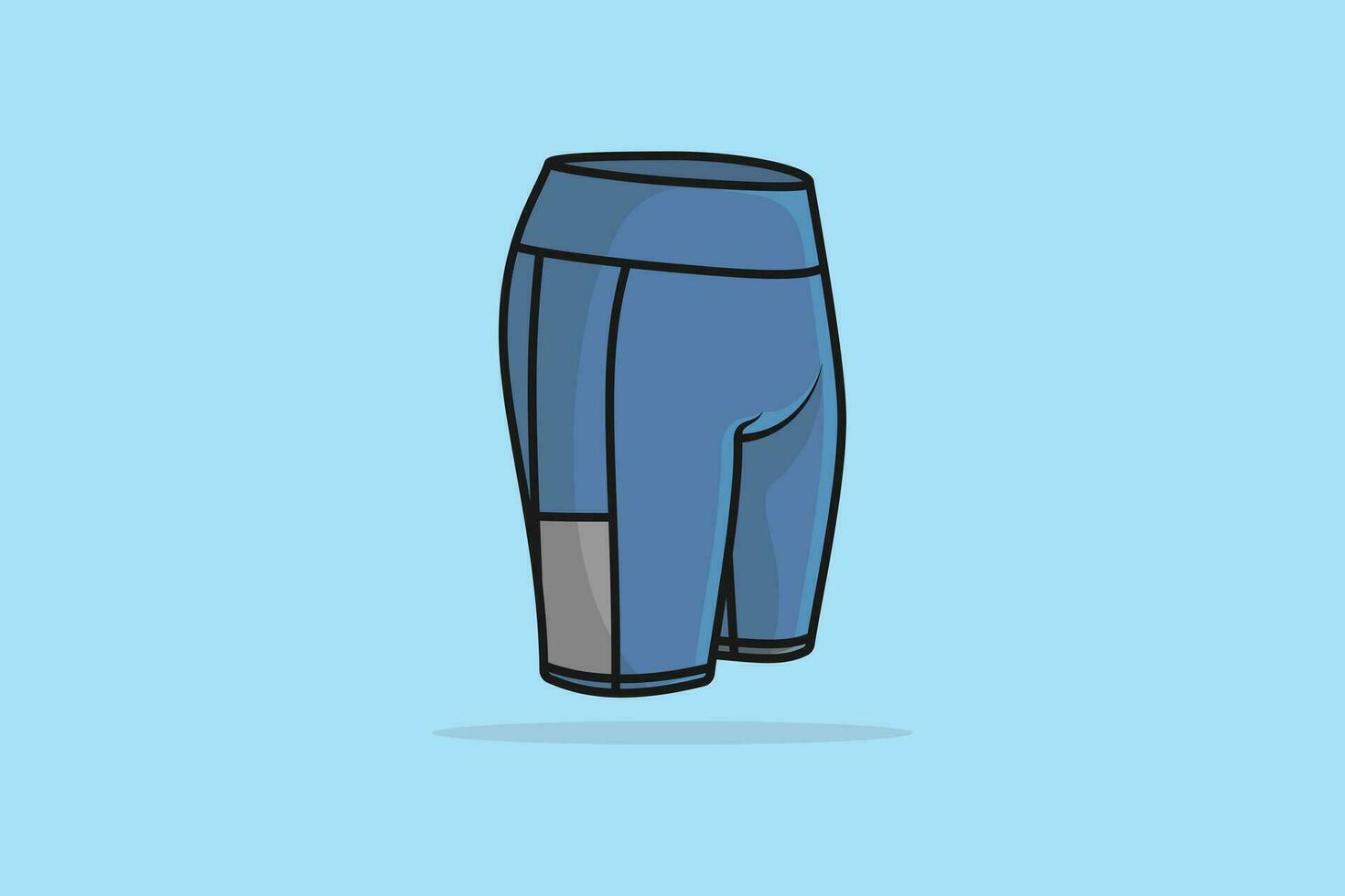 Jungs Schwimmen kurz Höschen und beiläufig tragen Vektor Illustration. Mode Objekte Symbol Konzept. Jungs komfortabel Strand kurze Hose Höschen Vektor Design mit Schatten.