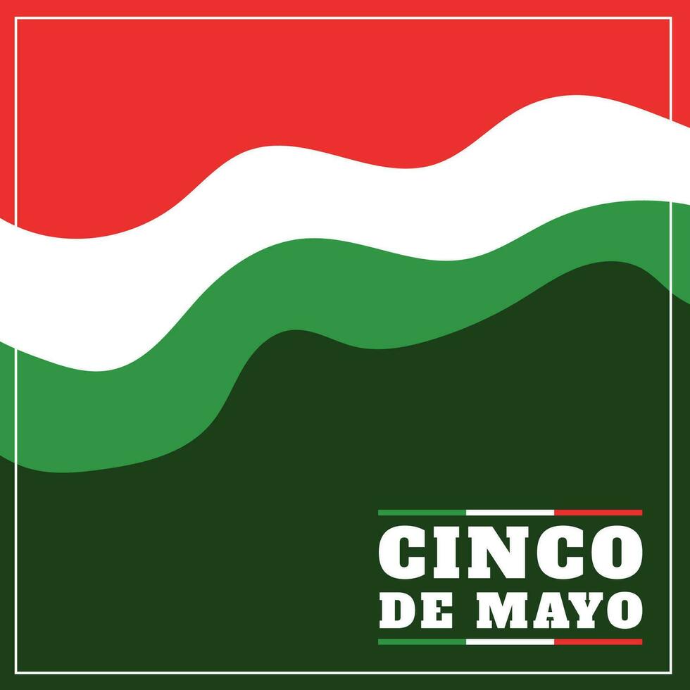 Vektor eben Design Mexiko cinco de Mayo Konzept Vorlage Hintergrund