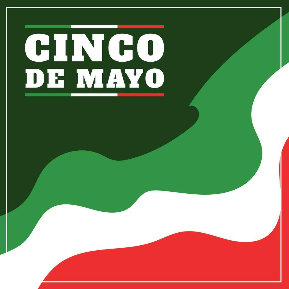 Vektor eben Design Mexiko cinco de Mayo Konzept Vorlage Hintergrund