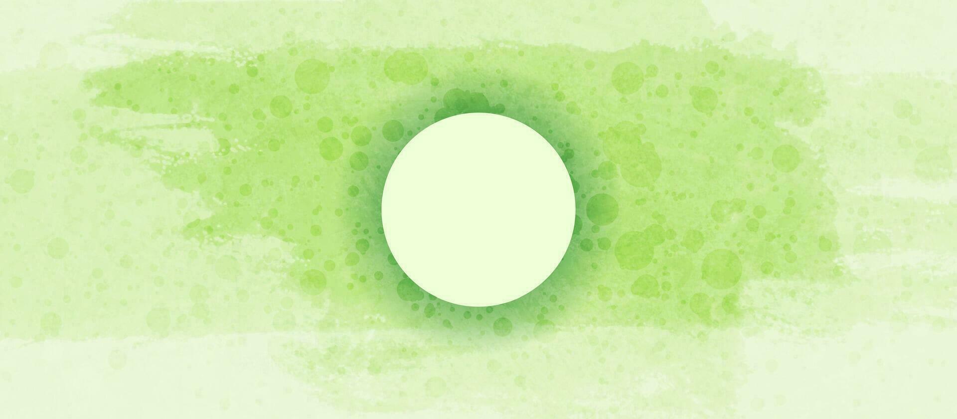 Grün Grunge minimal geometrisch Hintergrund mit Kreis vektor