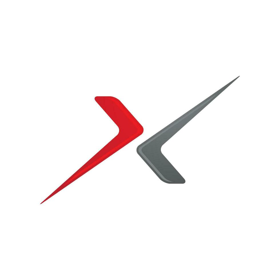 x Brief Logo Vorlage Vektor-Symbol vektor