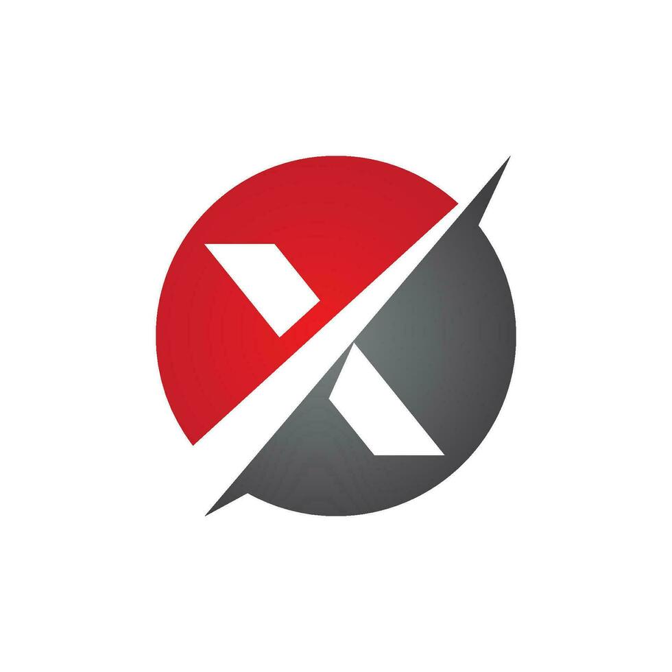 x Brief Logo Vorlage Vektor-Symbol vektor