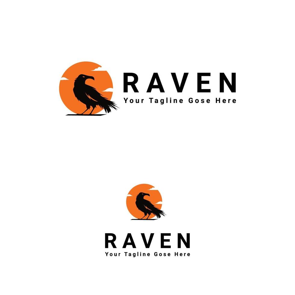 Raben-Logo-Design vektor