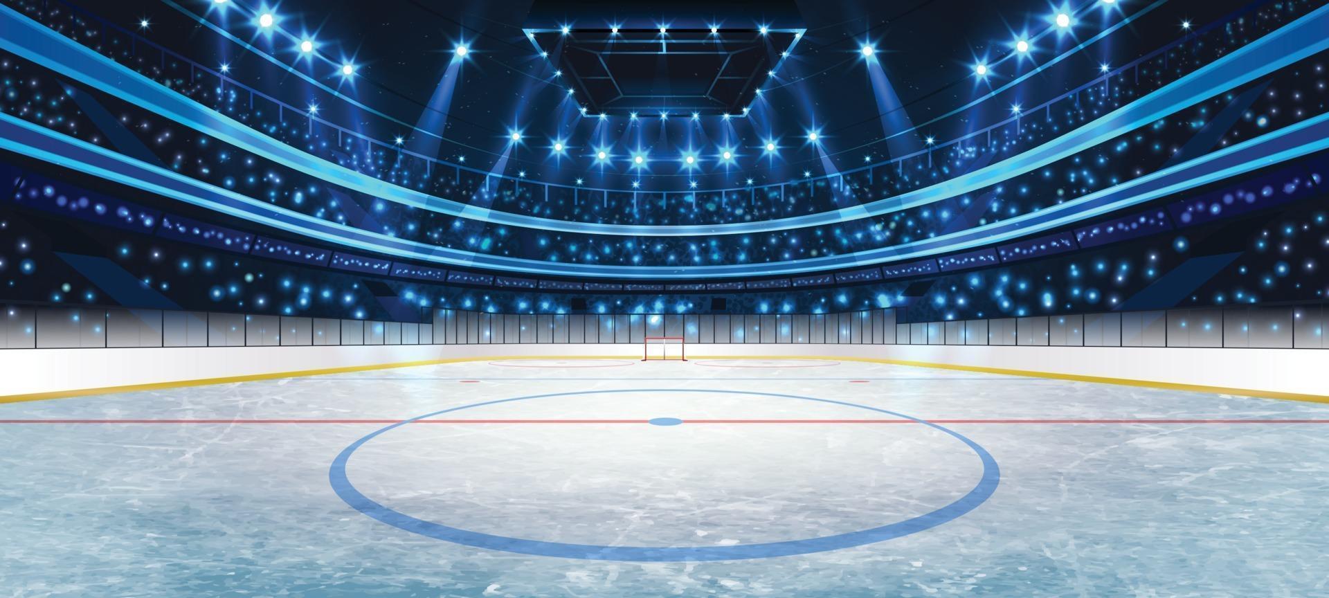 Eishockey Arena Hintergrundkonzept vektor