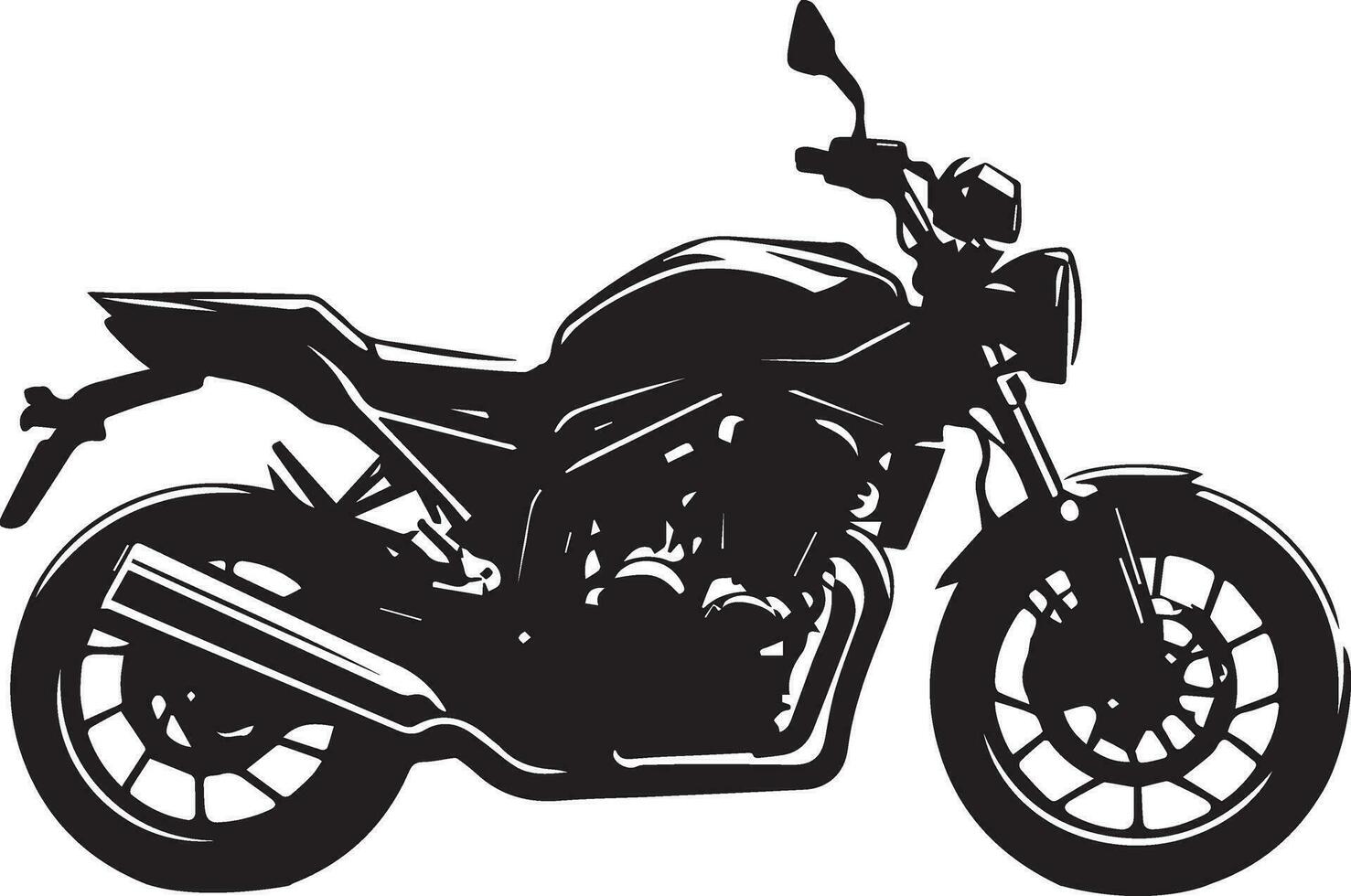 Motorrad Vektor Silhouette Illustration