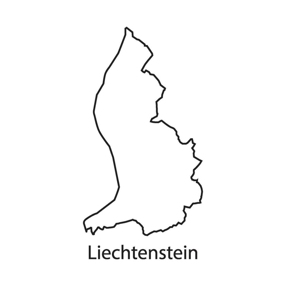 Liechtenstein Karte Symbol vektor