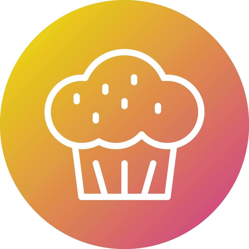 Muffin-Vektor-Icon-Design-Illustration vektor