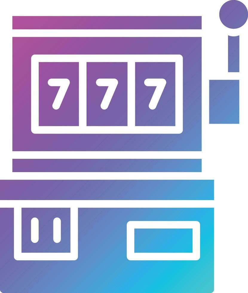Slot Maschine Vektor Symbol Design Illustration