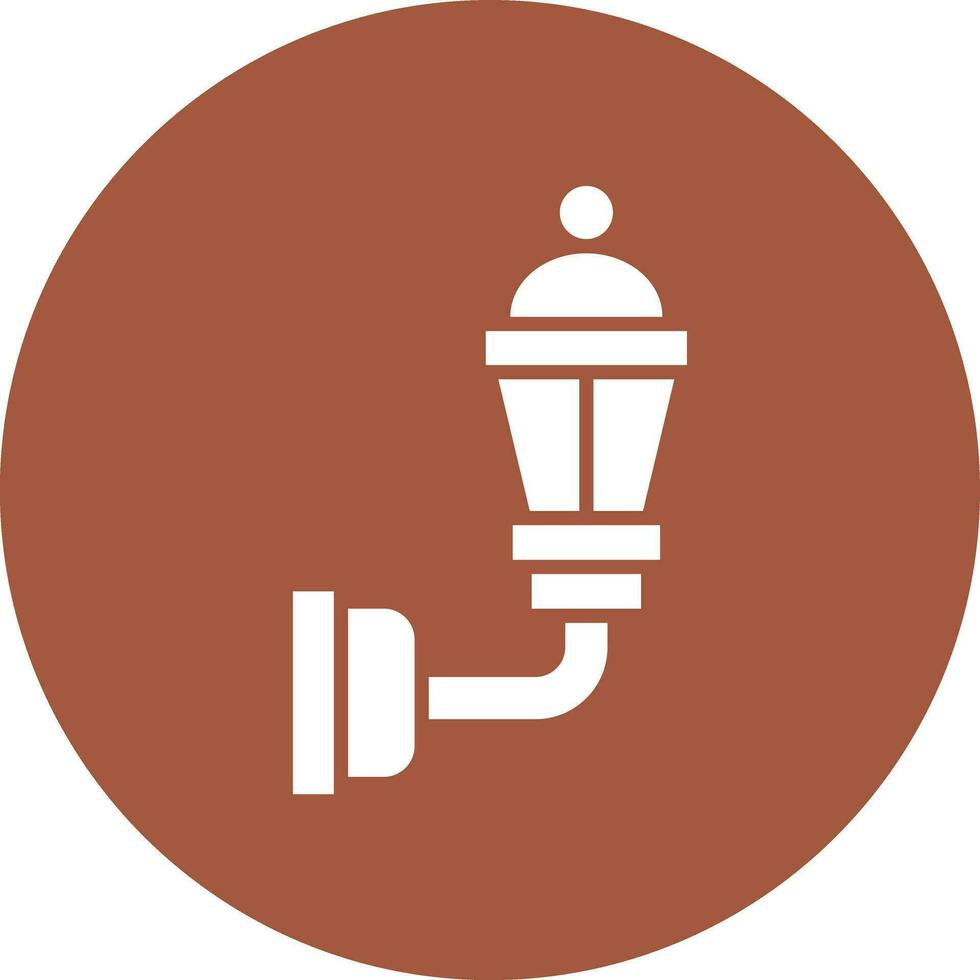 Mauer Lampe Vektor Symbol Design Illustration