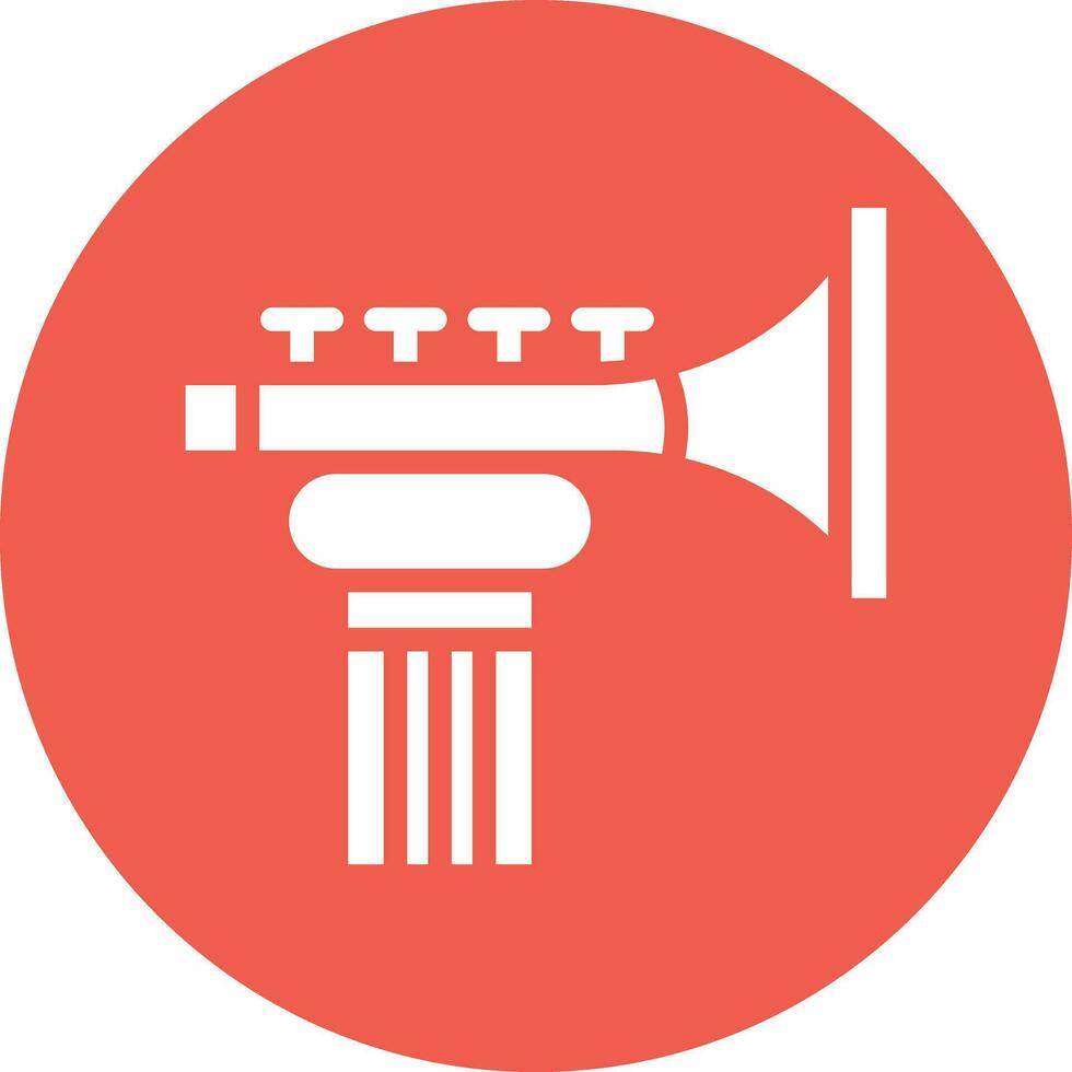 Trompete-Vektor-Icon-Design-Illustration vektor