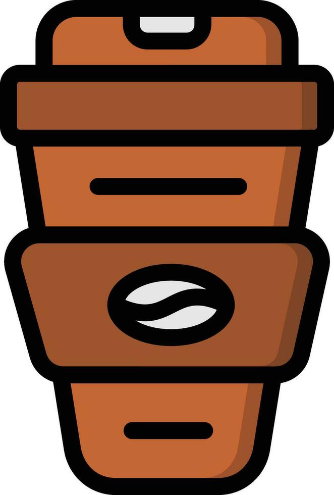Kaffeetasse-Vektor-Icon-Design-Illustration vektor