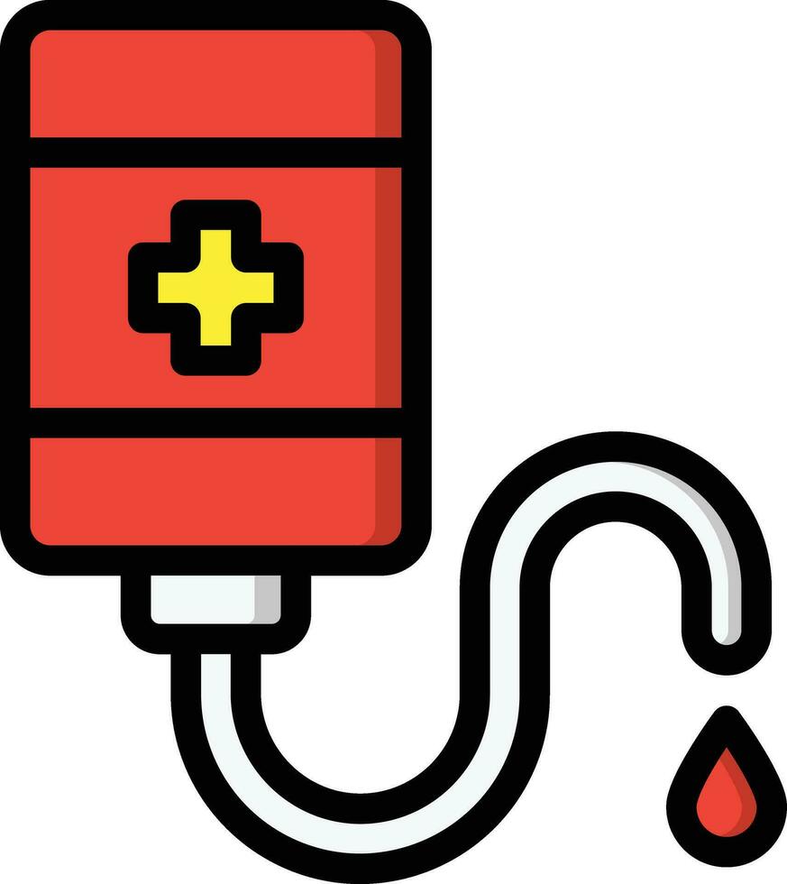 blod väska vektor ikon design illustration