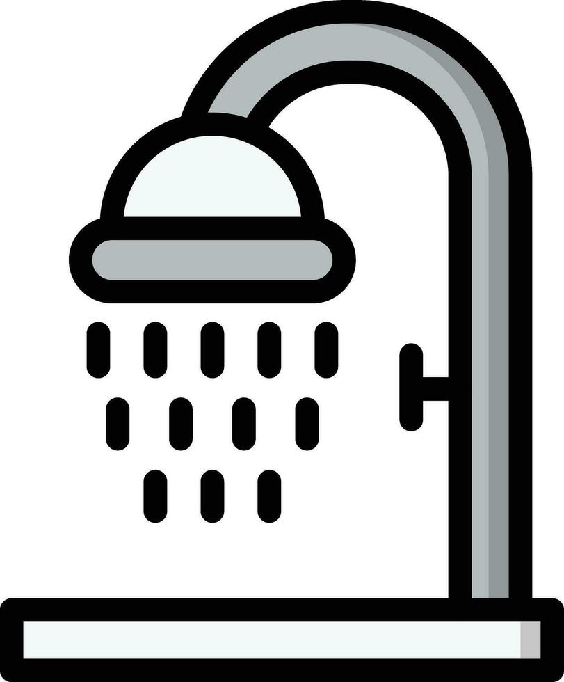 Dusche-Vektor-Icon-Design-Illustration vektor