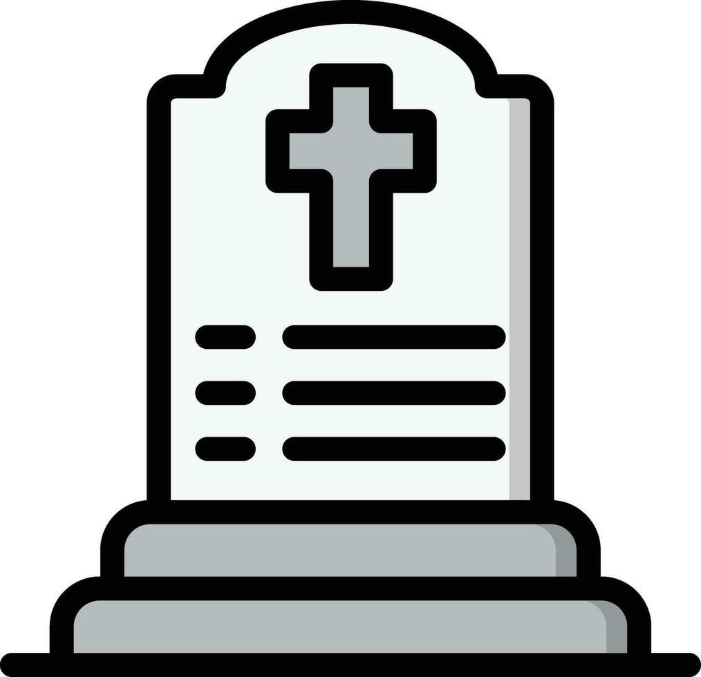 Friedhof Vektor Symbol Design Illustration