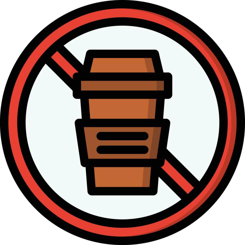 Nein Kaffee Vektor Symbol Design Illustration