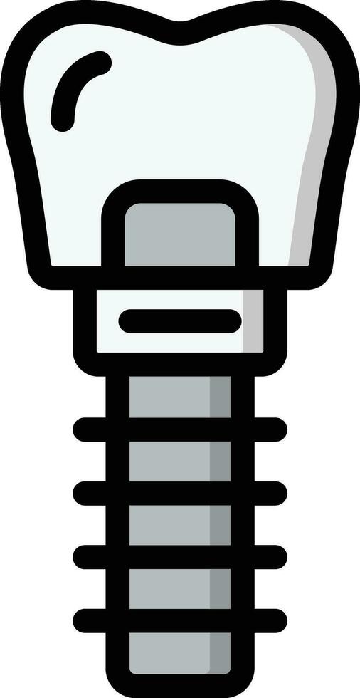 Dental implantieren Vektor Symbol Design Illustration