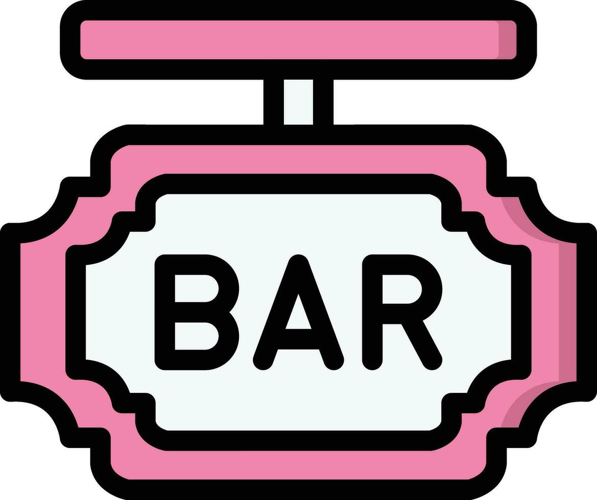 Bar Tafel Vektor Symbol Design Illustration