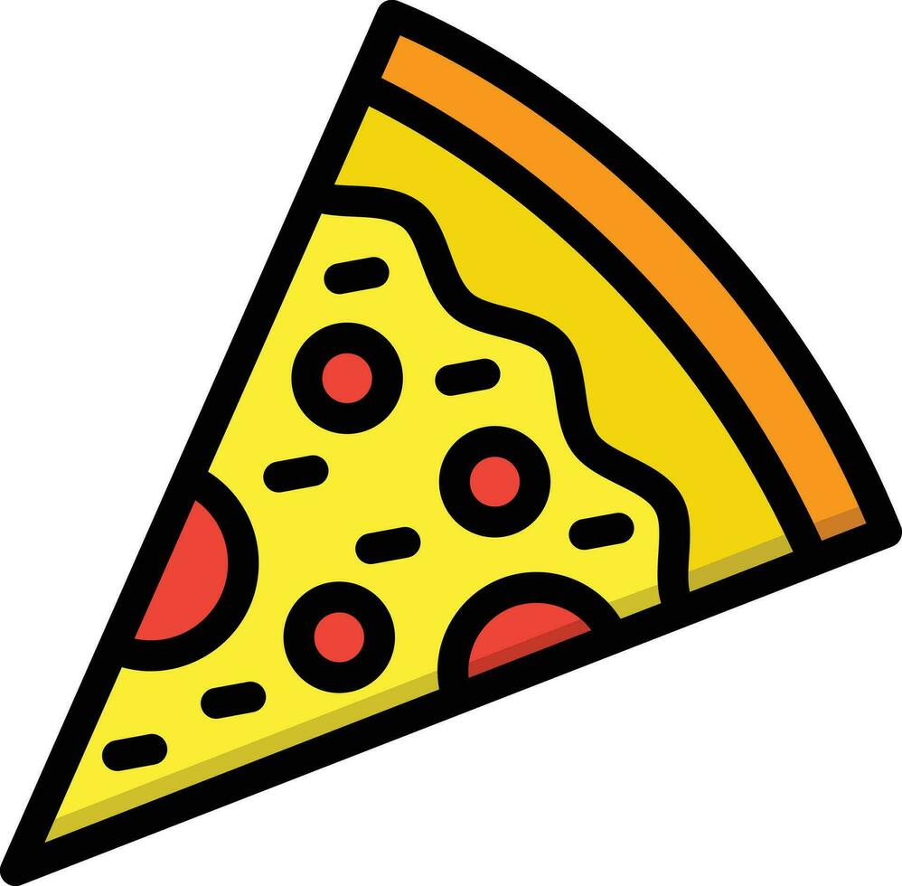 Pizza Scheibe Vektor Symbol Design Illustration