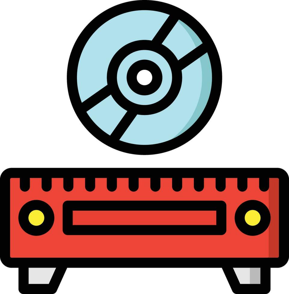 CD spelare vektor ikon design illustration