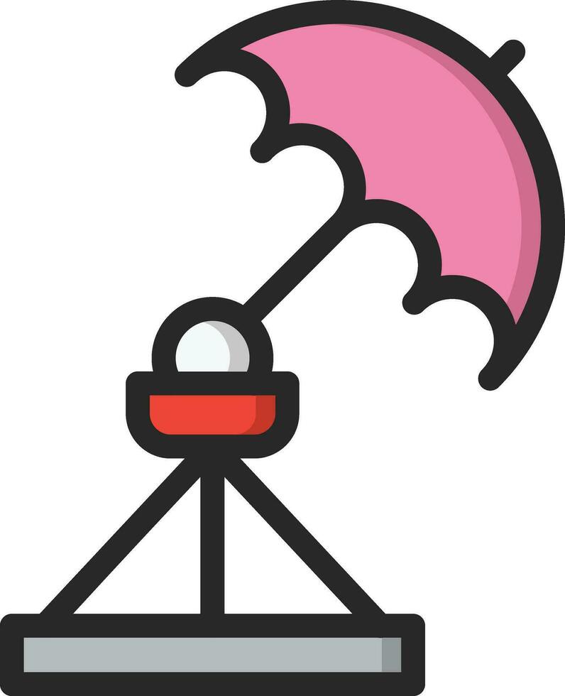 Regenschirm Licht Vektor Symbol Design Illustration